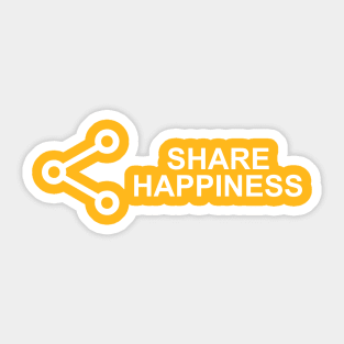 SHARE HAPPINESS Sticker